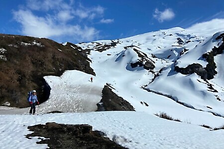 Scialpinismo sui vulcani del Cile
