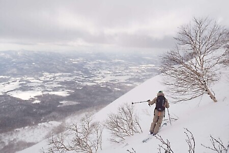 Freeride e scialpinismo nell’Hokkaido